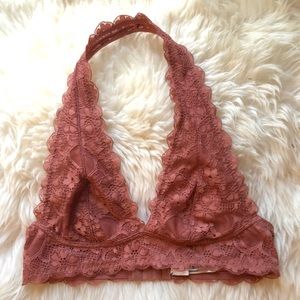 Burnt orange free people lace bralette!